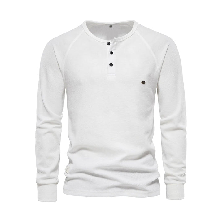 Heren Shirt met lange mouwen en ronde hals