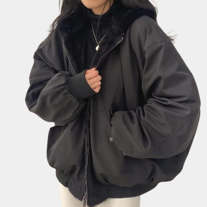 Celia - Oversized dames winterjas met fleecevoering