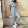 Getailleerde Jumpsuit met Verstelbare Tailleband