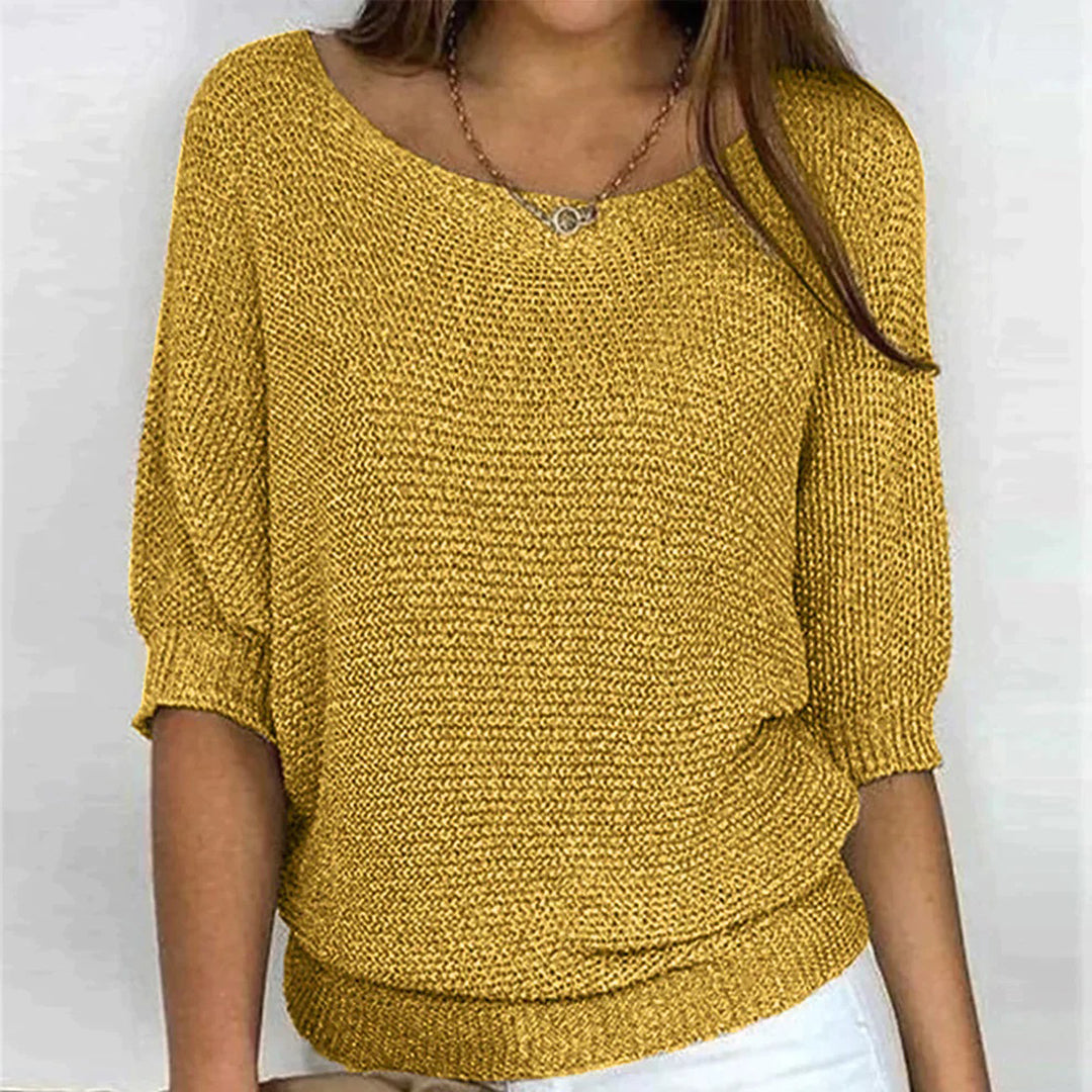 Maelle – Effen Oversized Trui met Comfortabele Pasvorm