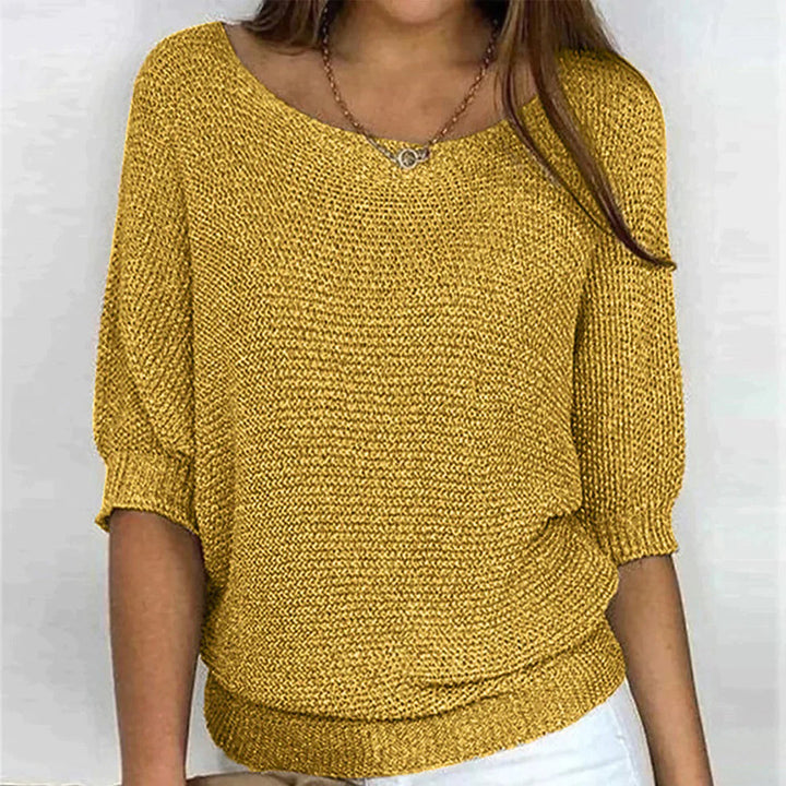 Maelle – Effen Oversized Trui met Comfortabele Pasvorm
