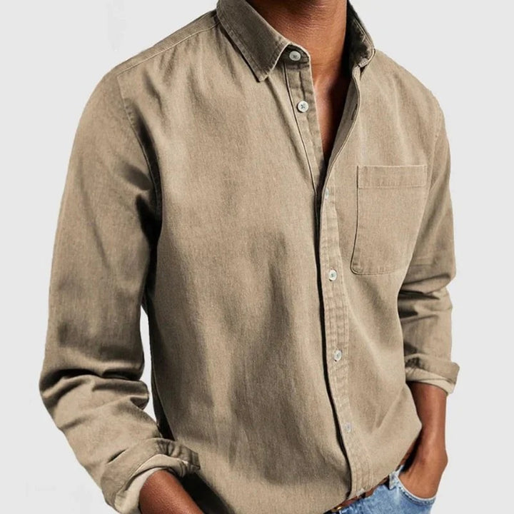 Denim overhemd voor mannen - Alexander