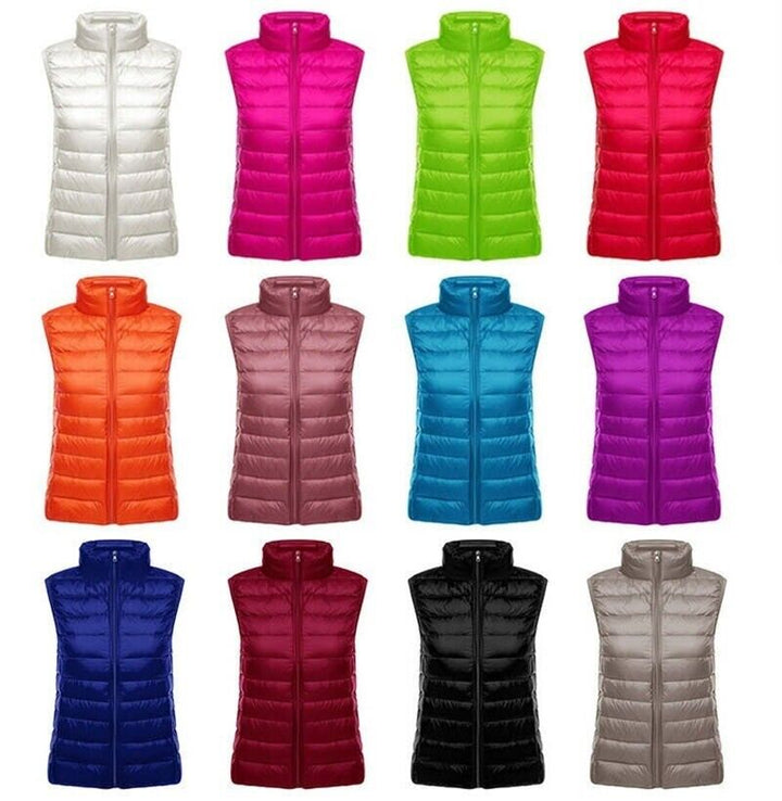 Winddichte dames bodywarmer met ritssluiting