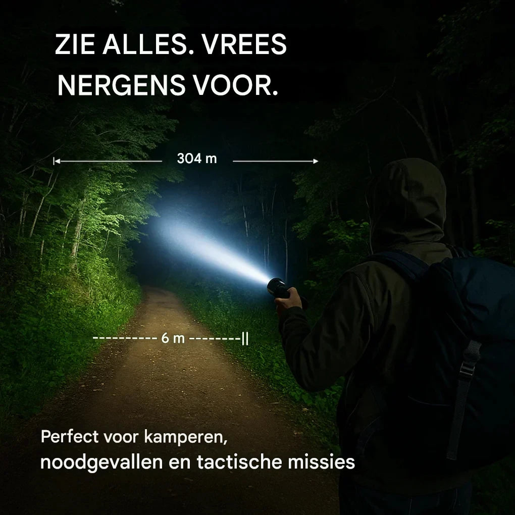 100000 lumen tactische zaklamp