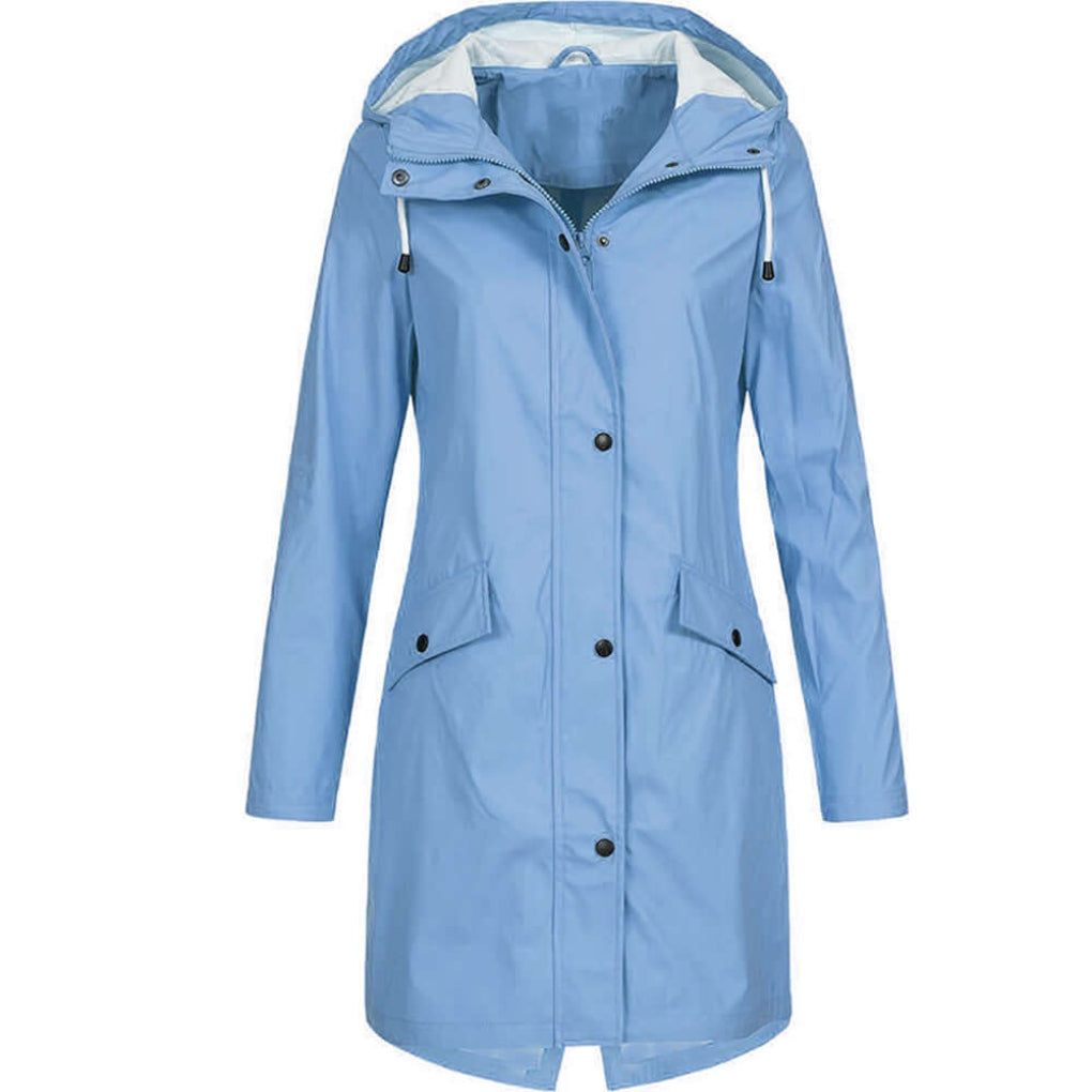 Waterdichte regenjas met capuchon voor dames