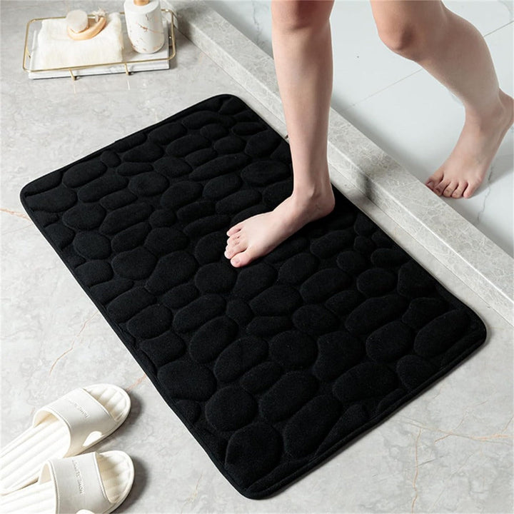 Luxe Antislip Badmat met 3D Kiezelstructuur