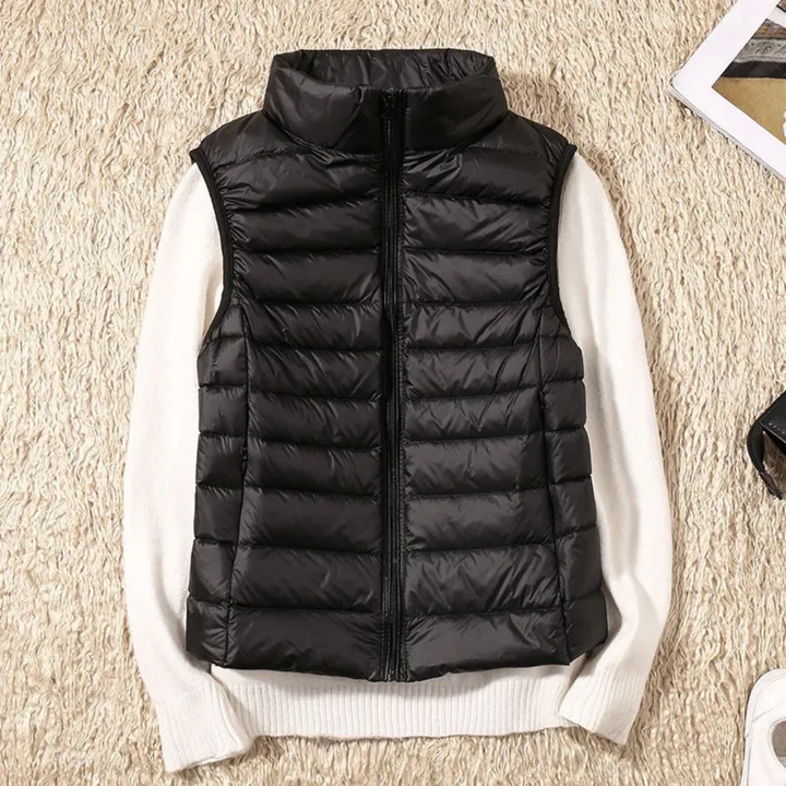 Winddichte dames bodywarmer met ritssluiting