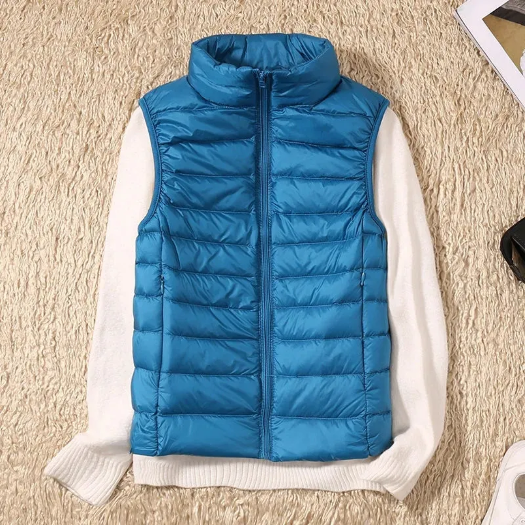 Winddichte dames bodywarmer met ritssluiting