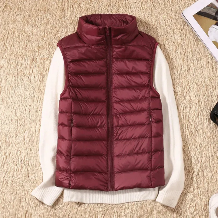 Winddichte dames bodywarmer met ritssluiting