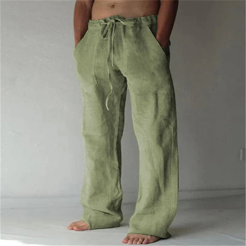 Heren Linnen Broek voor Lente & Herfst