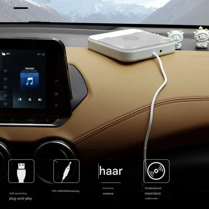 Draagbare auto-cd-speler – hoogwaardige audio voor onderweg