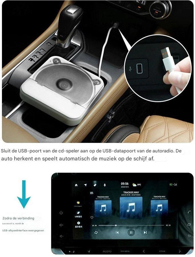 Draagbare auto-cd-speler – hoogwaardige audio voor onderweg