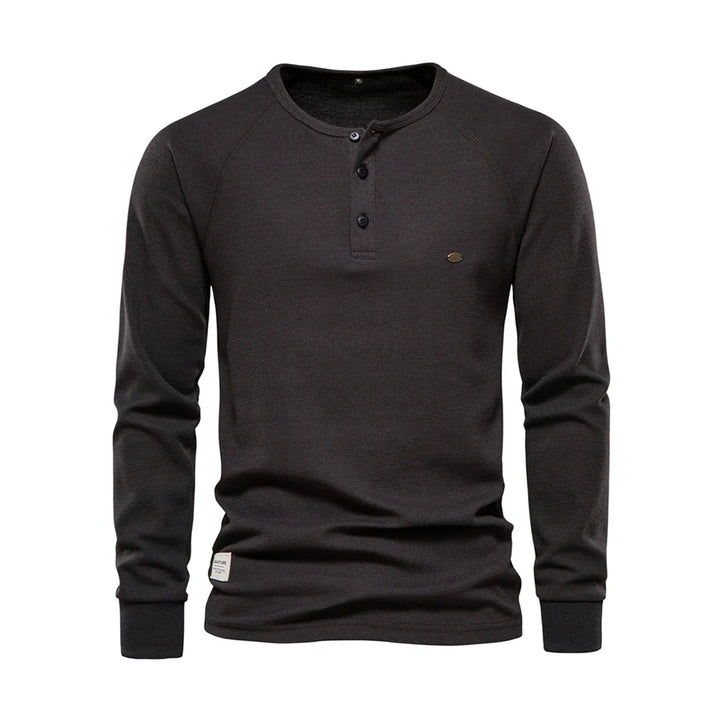 Heren Shirt met lange mouwen en ronde hals