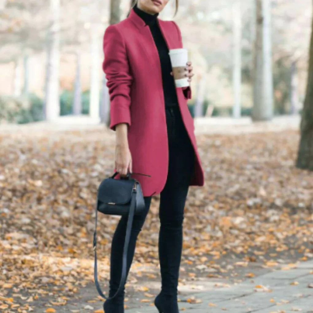 Winterjas met opstaande kraag voor dames