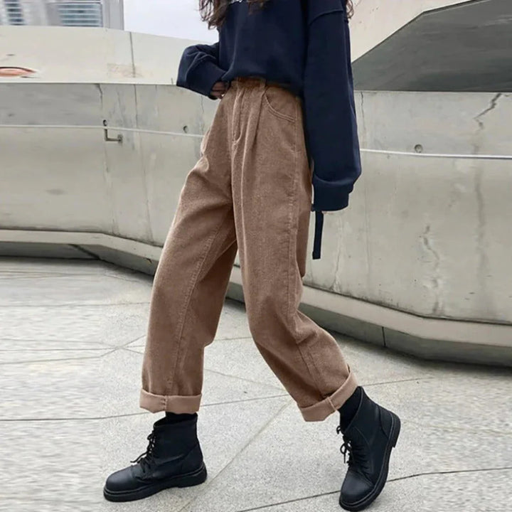 Corduroy broek voor dames