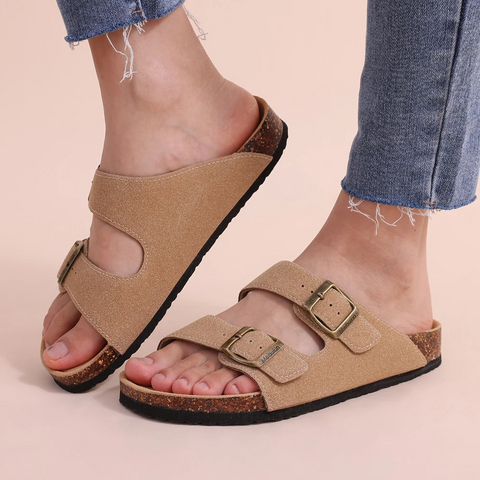 Inesa – Comfort Sandalen met Kurkvoetbed