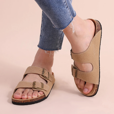 Inesa – Comfort Sandalen met Kurkvoetbed