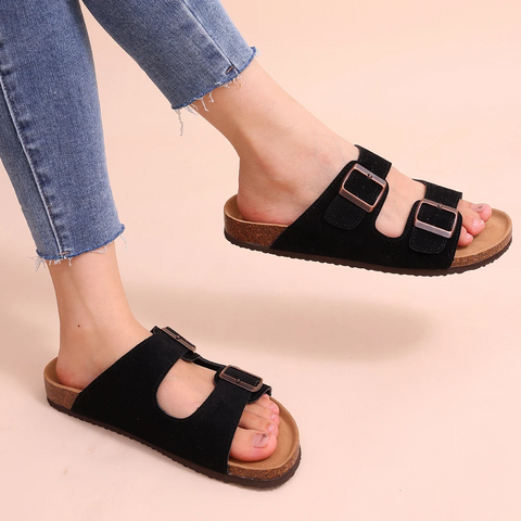 Inesa – Comfort Sandalen met Kurkvoetbed