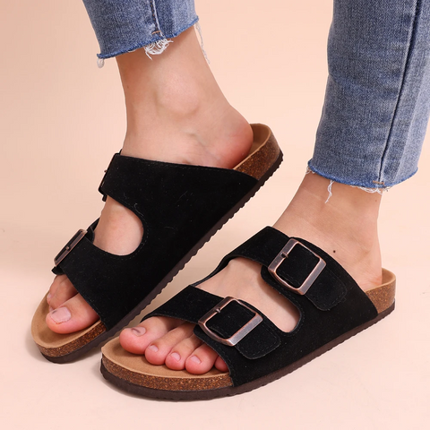 Inesa – Comfort Sandalen met Kurkvoetbed