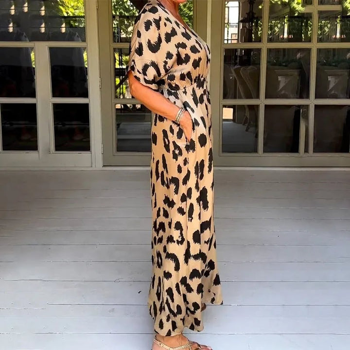 Maxi-jurk met luipaard print - Esmee