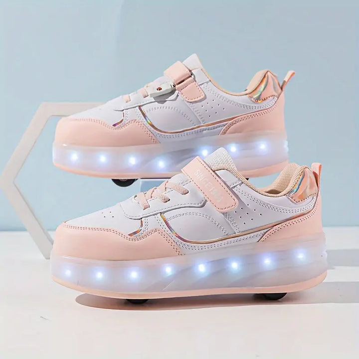 RollGlo - Trendy Rolschoenen voor kinderen - met lampjes