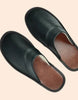 Antislip comfortabele pantoffels van echt leer voor binnen