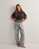 Oversized T-shirt met Statement Mouwen