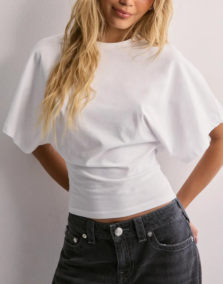 Oversized T-shirt met Statement Mouwen
