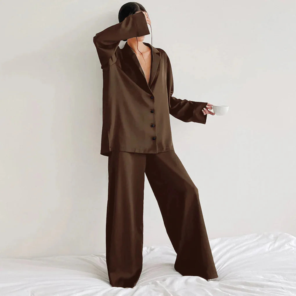 Satijnen loungewearset voor dames