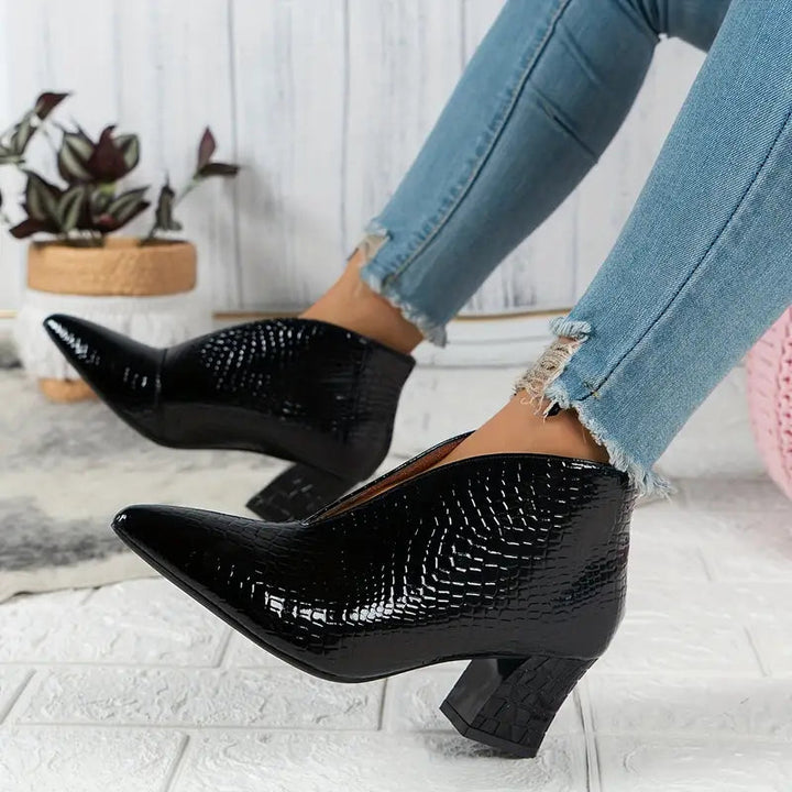 Elegante Stiletto Enkellaarzen voor Dames