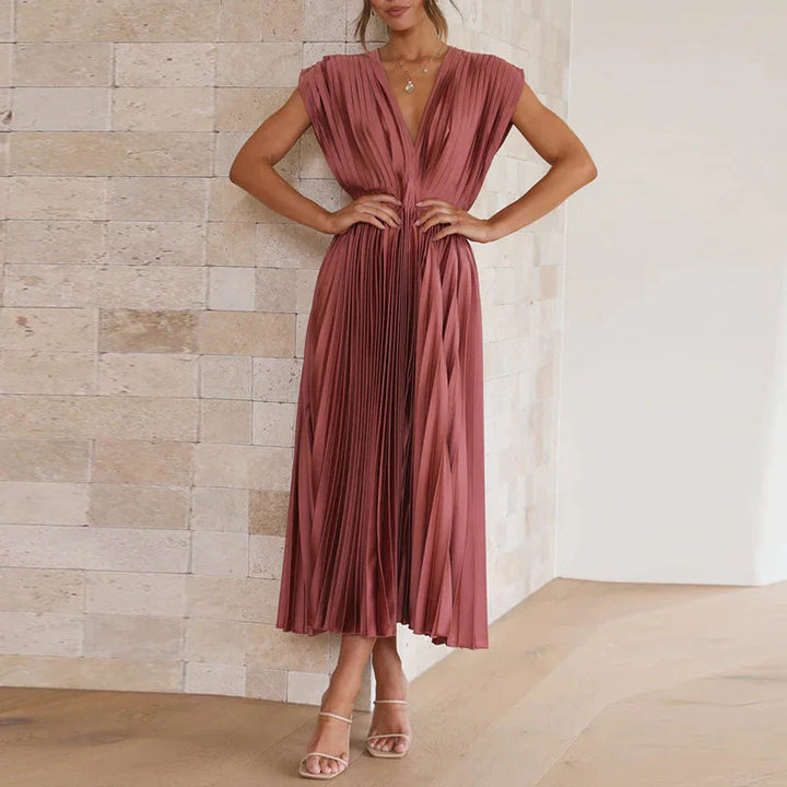 Elegante V-hals Jurk voor Dames