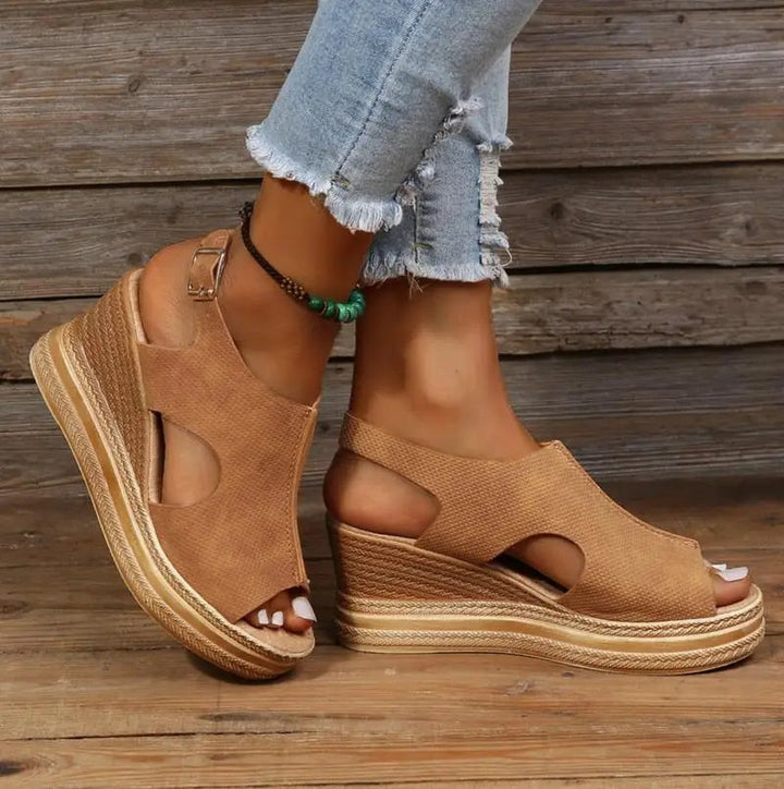 Wedge sandalen extra support dames zomer 2025