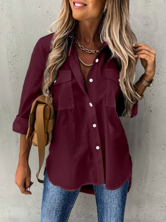 Damesblouse Met Knoopjes – Elora