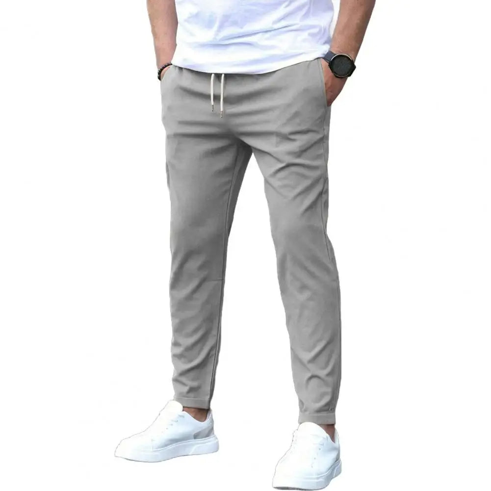 Heren Joggingbroek met Zijzakken en Elastische Taille