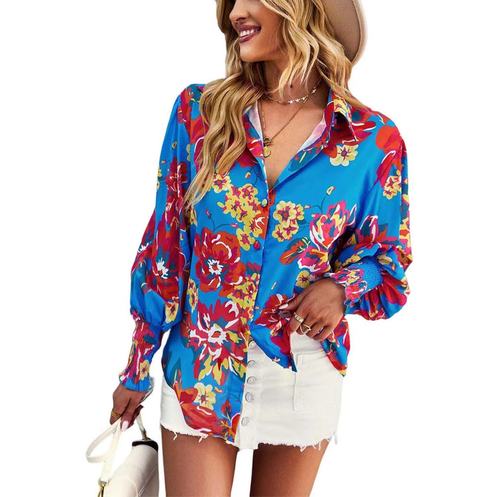 Blouse dames met bloemenprint - Flora