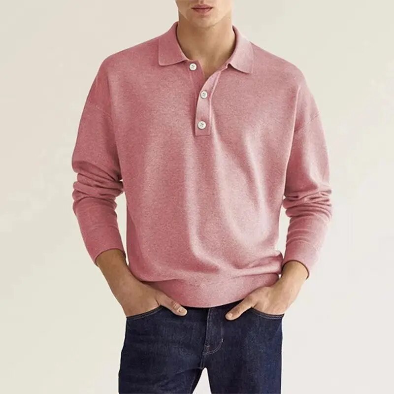 Poloshirt met lange mouwen heren - maximale elegantie en comfort - Thibo