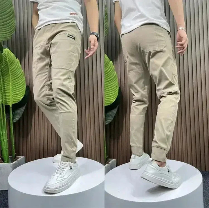 Heren Stretch Cargo Joggers met Meerdere Zakken