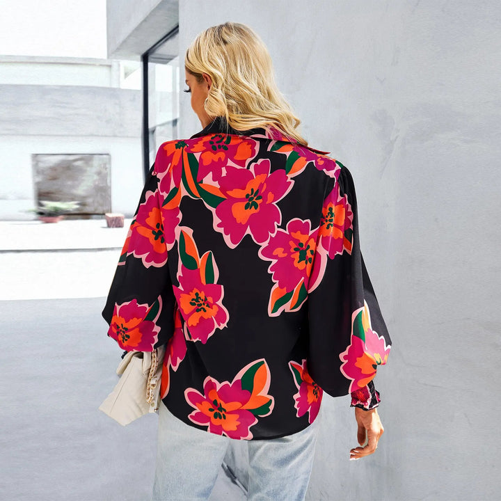 Blouse dames met bloemenprint - Flora