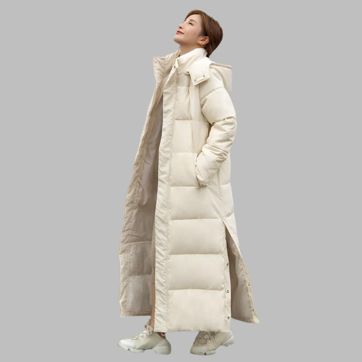 Gewatteerde parka donsjack winterjas midi dames - Wilma