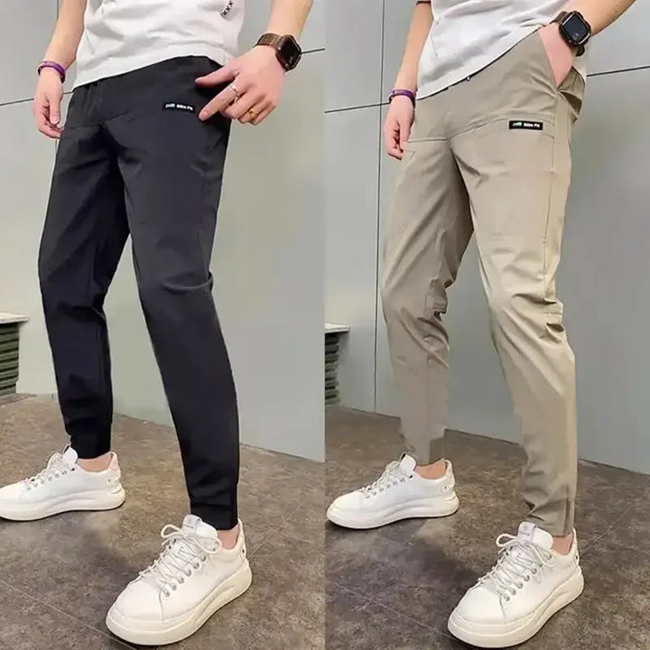 Heren Stretch Cargo Joggers met Meerdere Zakken