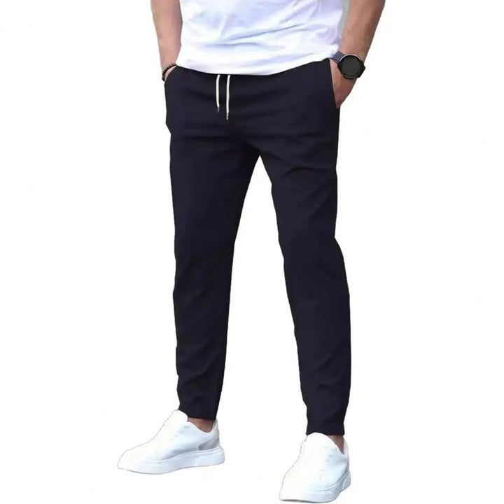 Heren Joggingbroek met Zijzakken en Elastische Taille