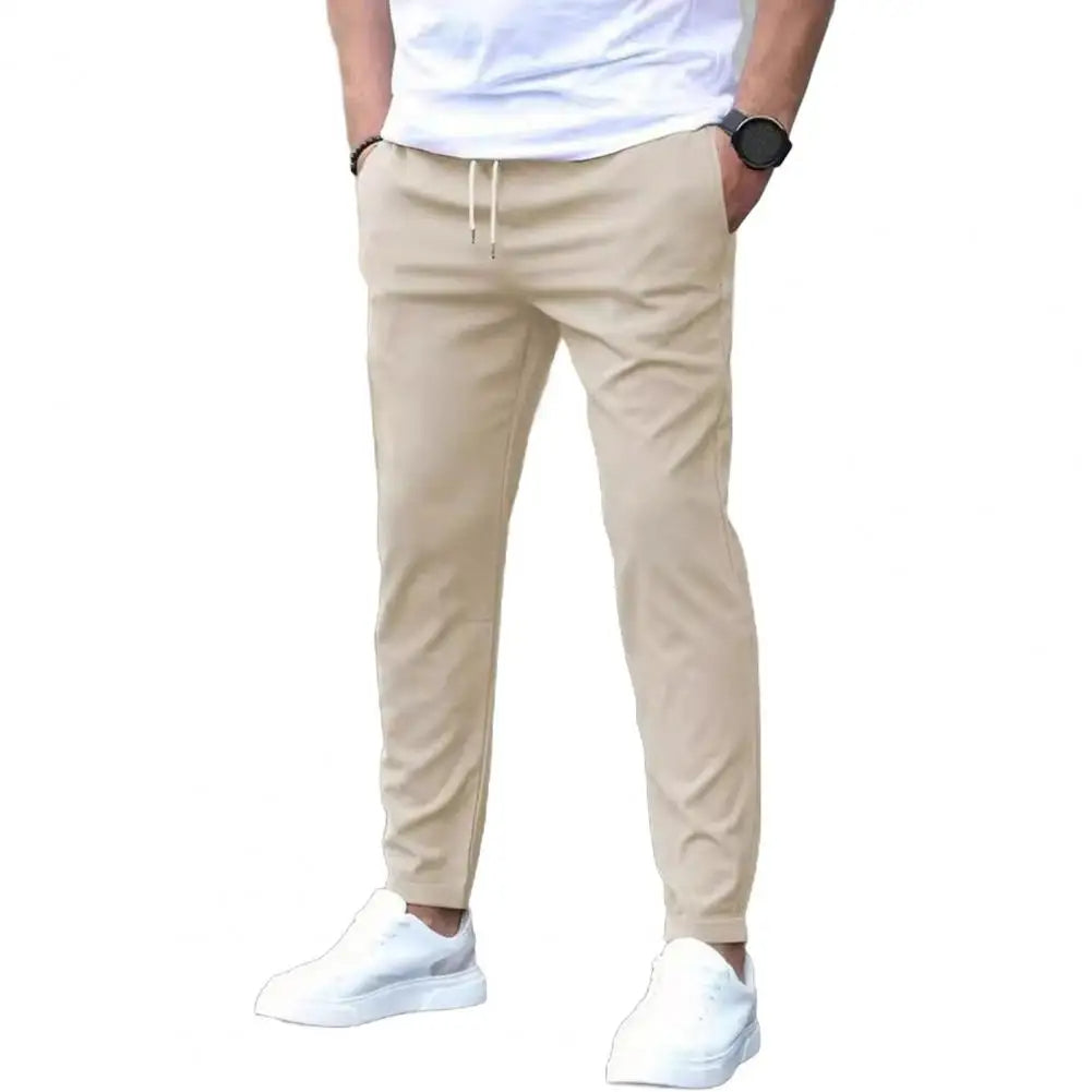 Heren Joggingbroek met Zijzakken en Elastische Taille
