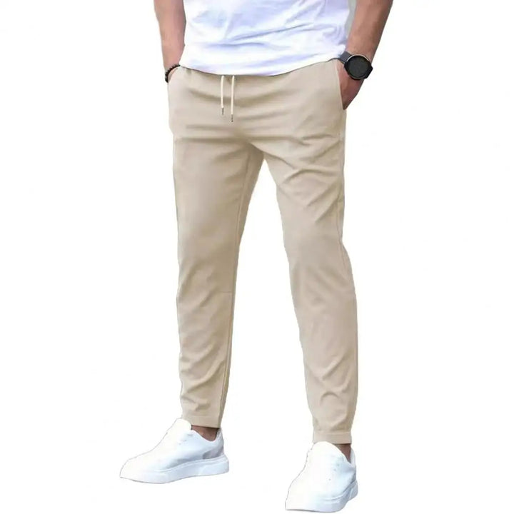Heren Joggingbroek met Zijzakken en Elastische Taille
