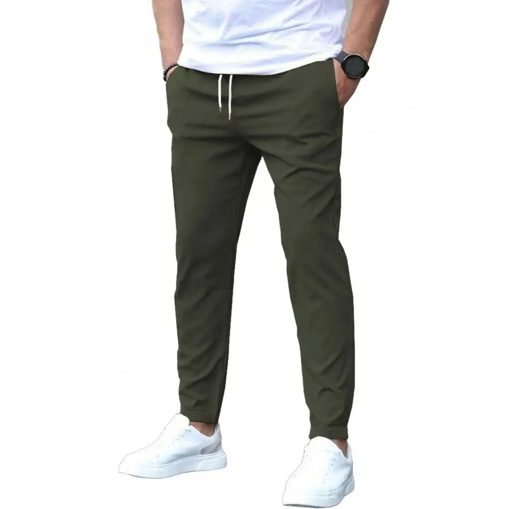 Heren Joggingbroek met Zijzakken en Elastische Taille