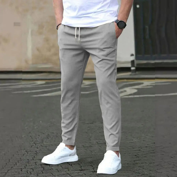 Heren Joggingbroek met Zijzakken en Elastische Taille