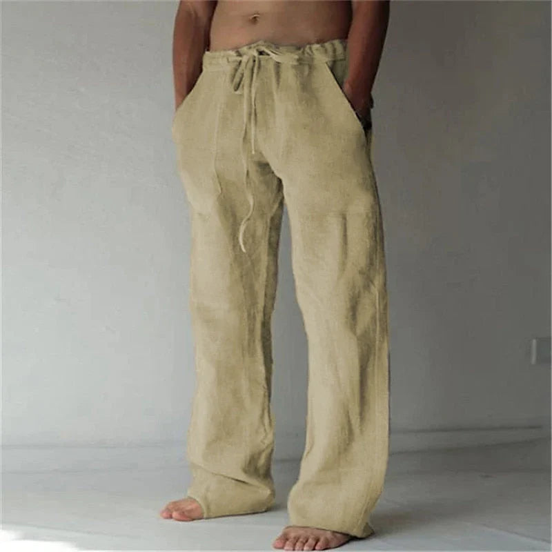 Heren Linnen Broek voor Lente & Herfst