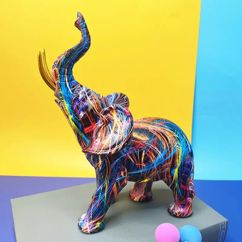 Elepantik - Abstract Beeldje Olifant