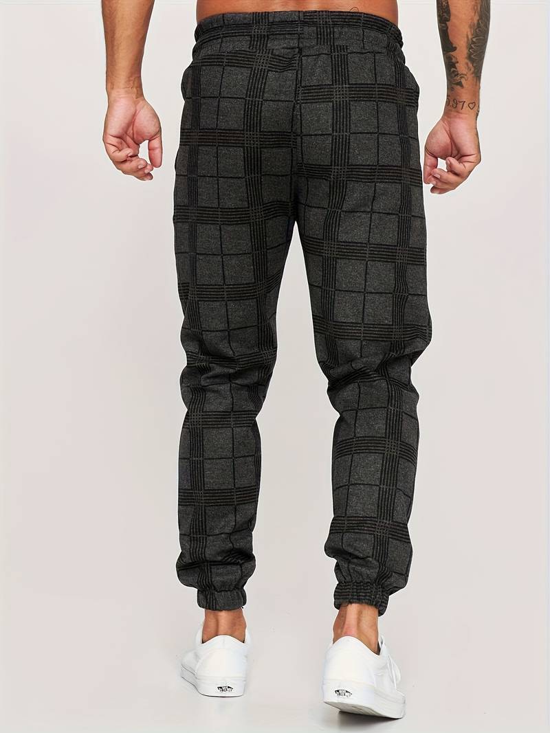 UrbanFit – Geruite Slim Fit Joggings broek voor Heren