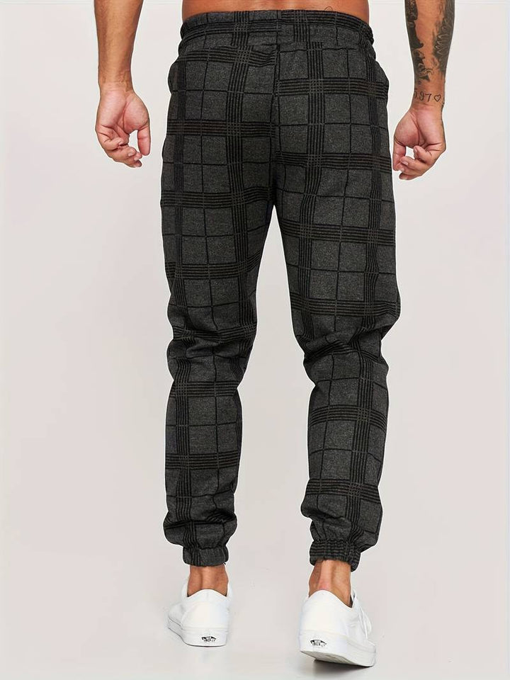UrbanFit – Geruite Slim Fit Joggings broek voor Heren