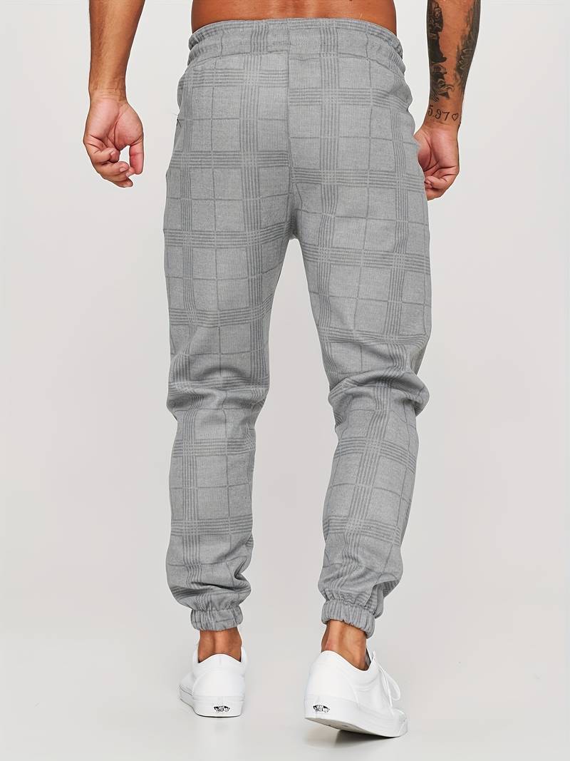 UrbanFit – Geruite Slim Fit Joggings broek voor Heren